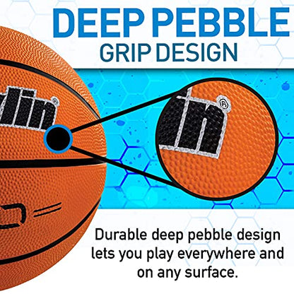 Franklin Sports Grip-Rite Indoor + Outdoor Rubber Basketballs - Official Size 29.5" Inch + 28.5" - Men's + Women's - size: Official - 29.5"