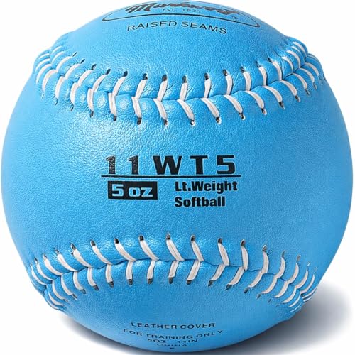 Markwort Color Coded Weighted 11-Inch Softball for Training and Practice - color: Columbia Blue