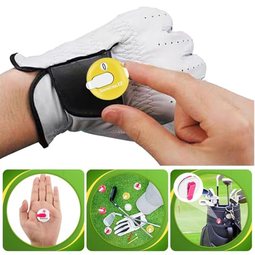 4-Piece Set of Golf Score Counter -4-Color Compact Ball Tracker