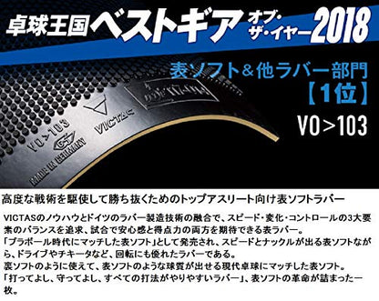 VICTAS(ヴィクタス) 卓球 表ソフトラバー VO103 レッド 020242 MAX