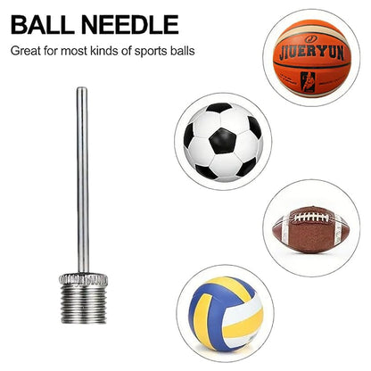 Sports Ball Pump Inflator with 5 Needles (Pin), Dual Action Hand Held Portable Air Pump with pins to Inflate Soccer Ball, Football, Volleyball, Rugby, Netball & Basketball - color: 20psc