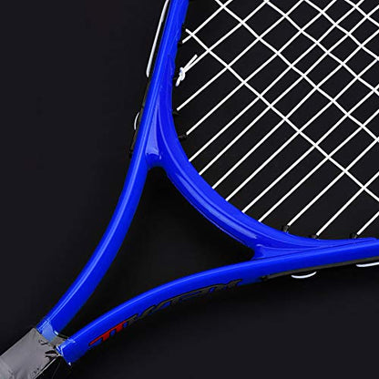 Adult Tennis Rackets, Mid Weight Tennis Racquet for Men and Women College Students Beginner Tennis Racket - color: Blue