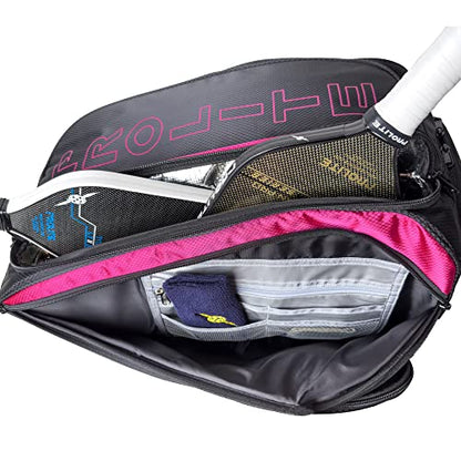 PROLITE Tour XL Pickleball Bag | Men's and Women's Pickleball XL Backpack | Adjustable Straps | | Lime Green/Hot Pink/Blue - color: Blue