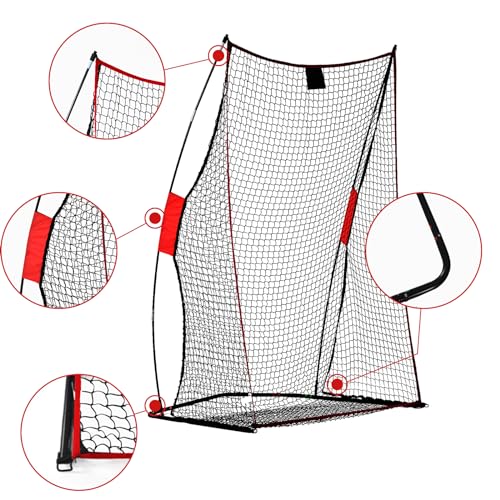 Doublehorse Football Kicking Net - 4x7FT Portable Rugby Lightweight Quarterback Target Toss Throwing Practice Training Game for Outdoor Indoor Backyard Sports Field Teens Adults Practice Gifts