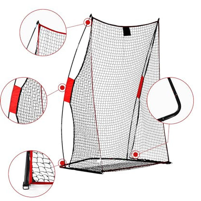 Doublehorse Football Kicking Net - 4x7FT Portable Rugby Lightweight Quarterback Target Toss Throwing Practice Training Game for Outdoor Indoor Backyard Sports Field Teens Adults Practice Gifts