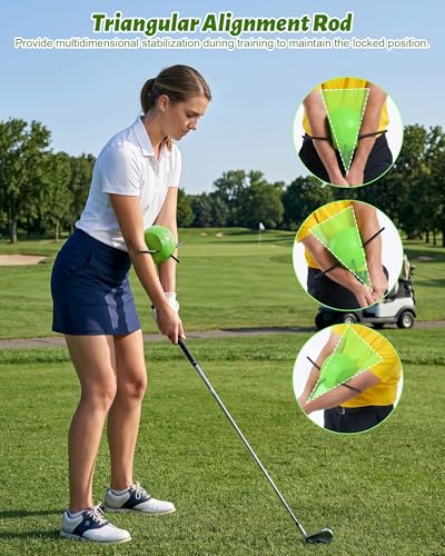 Golf Training Aid, Golf Swing Trainer for Beginners, Arm Swing Trainer for Posture Correction, Improve Swing Consistency, Golf Swing Practice Tool