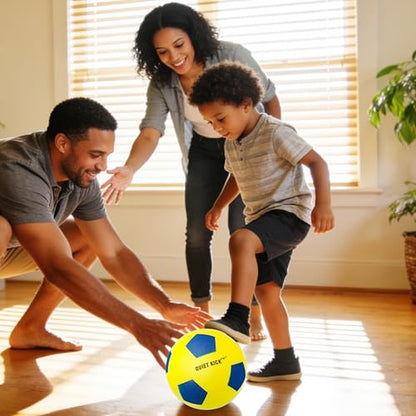 Silent Foam Soccer Ball PRO 2026 Weighted Indoor Training Ball Multi-Sport Dribbling Practice Soft No-Noise Design for Home Play, Durable Foam Construction Size 3/5/7