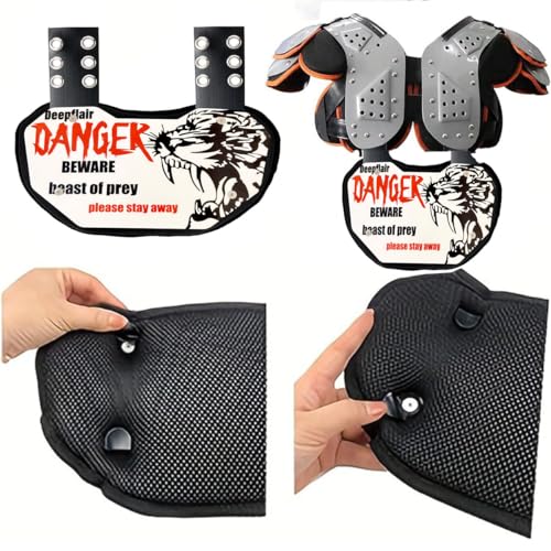 Sports Football Back Plate Curved Design Football Lower Back Protect Sports Protective Accessories Devil Pattern for Kids & Adults
