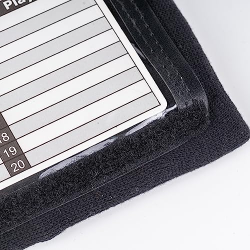 Quarterback Play Wristband - 3 Playsheet Compartments - Perfect for Flag and Tackle Football-2 Inserts Included-Youth,Single - color: Black