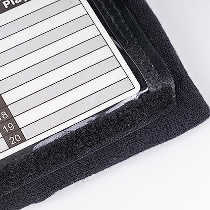 Quarterback Play Wristband - 3 Playsheet Compartments - Perfect for Flag and Tackle Football-2 Inserts Included-Youth,Single - color: Black