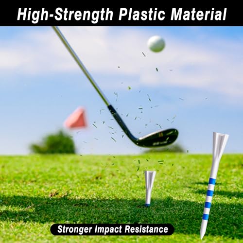 Professional 3-1/4” Golf Tees Reduces Friction & Side Spin - Choose 72 Pack,150 Pack or 200 Pack - color: 150 Pure Pack