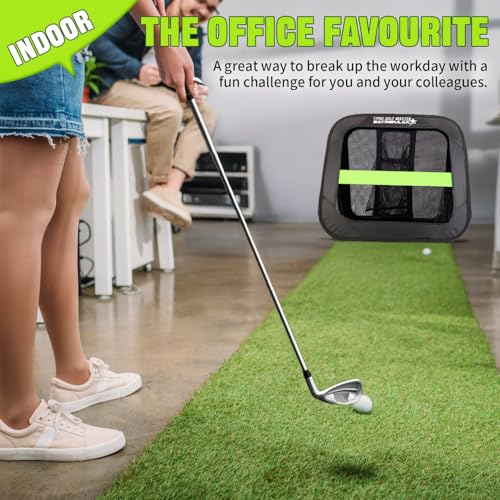 Golf Chipping Practice Net Backyard Driving Golf Accessories for Men Gift, 1 Pack - style: 2 in 1 Golf Net