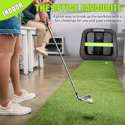 Golf Chipping Practice Net Backyard Driving Golf Accessories for Men Gift, 1 Pack - style: 2 in 1 Golf Net