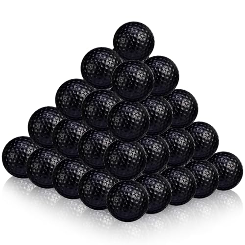 Yunsailing 50 Pack Foam Golf Practice Balls Realistic Feel Flight Training Golf Balls Bulk for Indoor or Outdoor Backyard - color: Black