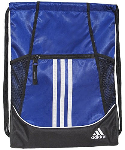adidas Alliance Sackpack – Drawstring Backpack for Sports, Small Gym Bag - color: Team Royal Blue/2