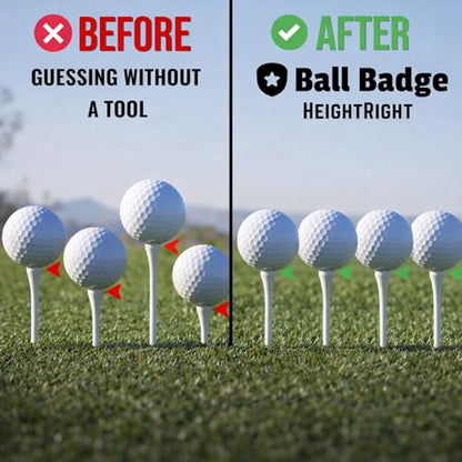Adjustable Golf Tee Height Tool (5-Level Precision) – Universal Fit for Wooden & Plastic Tees, Consistent Tee Height Setter for Drivers, Fairway Woods & Irons, Durable Aluminum Golf Swing Training Aid - color: Blue