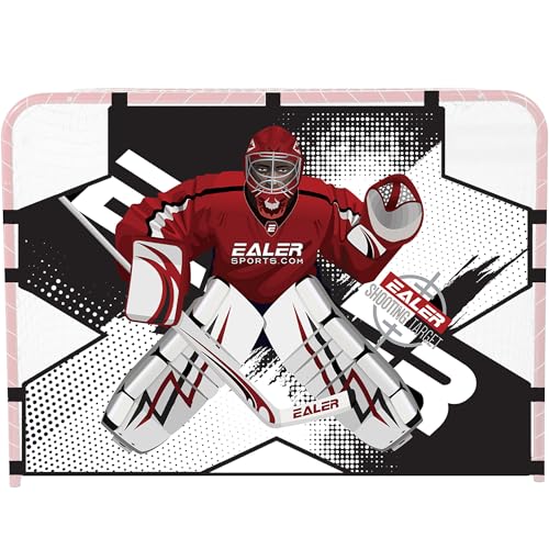 EALER Portable 54″ Steel Street & Ice Hockey Goal - HTG54 / Street Hockey Shooting Target - HTST20 - style: 54'' Shooting Target