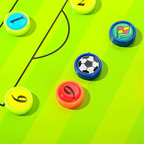 Joyeee Soccer Magnetic Board Accessories Set, Include 27 Pcs Player Magnets Pieces, 2 Pcs Dry Erase Black Marker Pen, 1 Pcs Dry Eraser and Small Carry Pouch, Suit for Use on Magnetic Coaching Boards