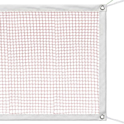 Badminton Net Replacement Only 20FT x 2.5FT – Outdoor Indoor Net with Reinforced Steel Cable, 1.8cm PE Mesh & 4 Tie Ropes, Portable Backyard Sports Net for Badminton, Volleyball & Pickleball
