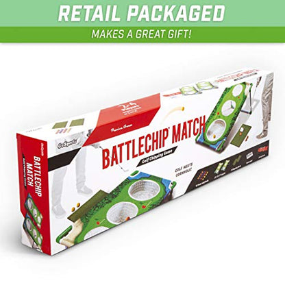 GoSports BattleChip Backyard Golf Cornhole Games – Includes Targets, Chipping Mats, Foam Golf Balls, Scorecard and Carry Case - style: BattleChip Match