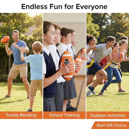 Mini Soft Rubber Football – 21cm Outdoor Training Ball for Beginners, American Football Practice Ball, Inflatable Sports Ball for Pool & Beach, Adult/Teen Throwing Game Prize