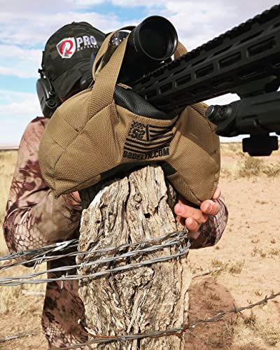 S2Delta PRS Large Shooting Rest - C-Shape, Prone, Front or Rear Bag for Precision Shots Off Barricades - color: Tan
