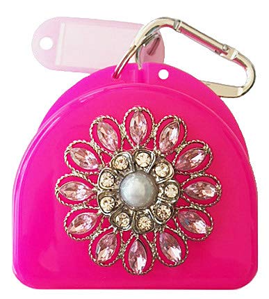 Decorated Mouthguard Case - Romance - Pink - color: Pink