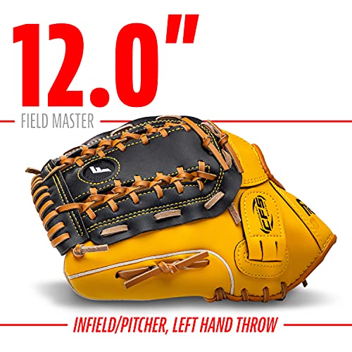 Franklin Sports Field Master Baseball + Softball Glove - Field Master Adult + Youth Baseball + Softball Mitt - Men's + Women's Gloves - Right Hand Throw