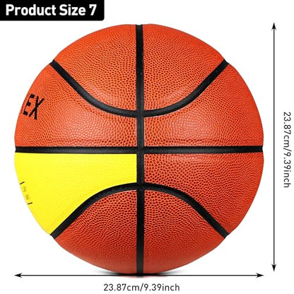 Basketball Weighted 1.3kg Auxiliary Heavy Basketball 3lbs Size 7 for Indoor and Outdoor Training, Training Heavy Ball for Improving Dribbling and Ball Control
