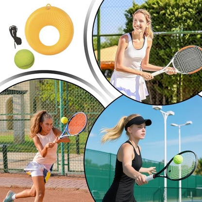 Tennis Rebounder Trainer, Solo Practice Tennis System, 7.87X8.26X2.36 inch Portable Ball Return Training Equipment, Adjustable Net Rebound Tool with Stable Frame Design, Tennisx Skill Training Device