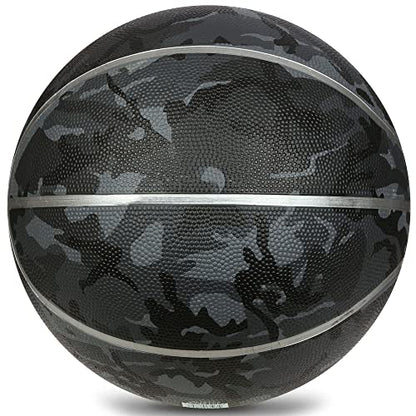AND1 Xcelerate Rubber Basketball: Official Regulation Streetball, Made for Indoor/Outdoor Games - color: Black Camo, style: Basketball