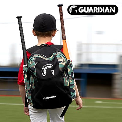 Guardian Baseball Backpack for Youth, Softball Bag for Girls, Durable Bat Bags Baseball Youth Boys and Girls, TBall Bag – Includes Hook to Hang on Fence - color: Pastel Multi