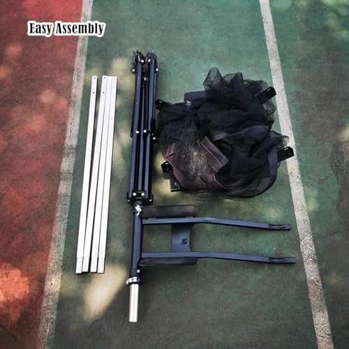 Basketball Practice Network Basketball Return Attachment for Pole Basketball Hoops, Free Standing Basketball Equipment for Shooting/Dribbling Drills, Rebounder