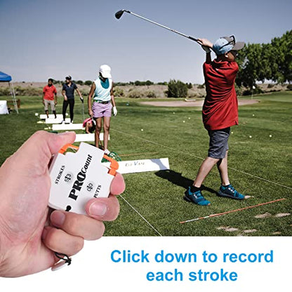 PATIKIL Golf Score Counter, 2 Digits Scoring Keeper Mini Golf Shot Stroke Counter for Golf Game Scorekeeper Outdoor Sport