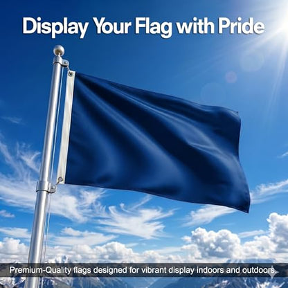 DMSE Solid Royal Blue Flag, 3x5 Flag, UV Resistant, Fade Resistant Material with Metal Grommets (3ft x 5ft), (Polyester), (Royal Blue) - color: Royal Blue, size: Polyester (3 x 5 ft)