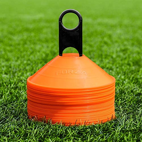 FORZA Multi-Sport Training Marker Cones | Pack of 50 or 1000 Soccer Cones in 8 Vibrant Colors - Durable Construction, Portability and Convenient Storage with Holder - color: Orange, size: Pack of 1000