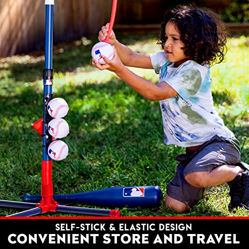 Franklin Sports Grow-with-Me Kids Baseball Batting Tee + Stand Set for Youth + Toddlers - Youth Baseball, Softball + Teeball Hitting Tee Set for Boys + Girls - style: Grow With Me Tee - MLB Baseball