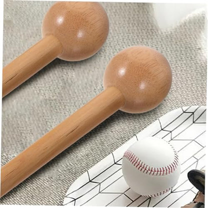 2Pcs Wooden Baseball Glove Shaping Mallet Softball Mitt Break Tool for Formation Portable Glove Pounder for Baseball and Softball Players