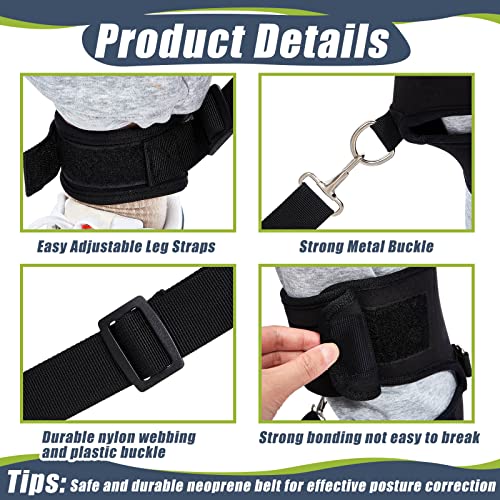 Wettarn Baseball Training Aid Softball Training Harness Baseball Practice Equipment for Stepping Out Leg Pulling Out Overstriding Lunging - color: Black