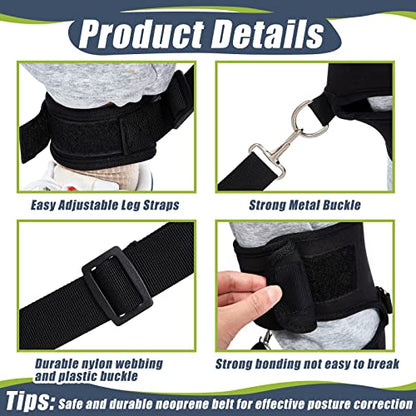Wettarn Baseball Training Aid Softball Training Harness Baseball Practice Equipment for Stepping Out Leg Pulling Out Overstriding Lunging - color: Black