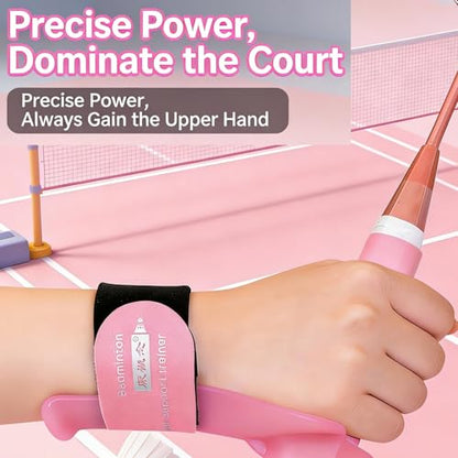 Professional Badminton Wrist Stabilizer Wrist Trainer Skill Enhancer Stabilization Device for Accurate Swing Training - color: Right Hand Blue