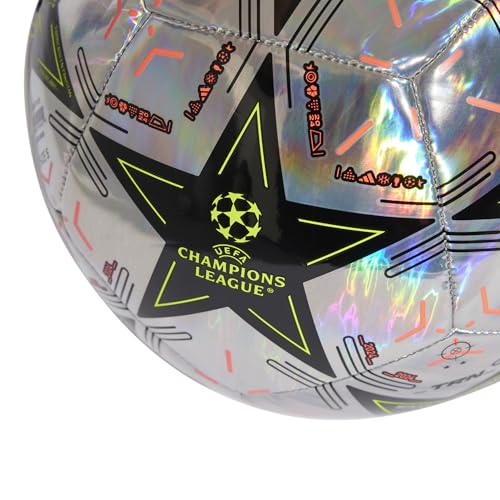 Adidas UEFA Champions League Soccer Ball - color: Multicolor/Black/Platin Metallic/Team Solar Yellow, size: 4