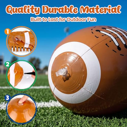 Shindel Inflatable Beach Balls, 12 Inch Large Blow Up Footballs Pool Toys for Party Supplies Decorations for Kids Birthday Summer Beach Water Games