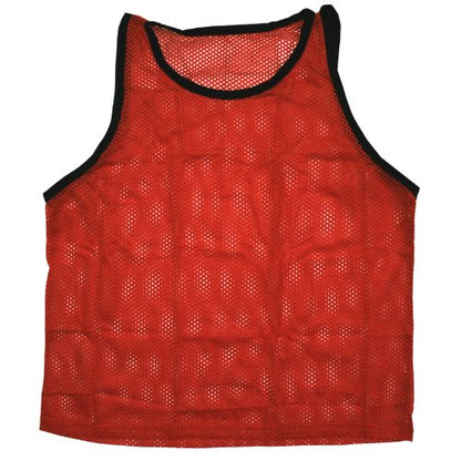 BlueDot Trading Adult & Youth Scrimmage Training Vests for Soccer, Basketball & More – Available in 1, 6, 12, 24 Packs - color: Red, style: Youth 1 Pack