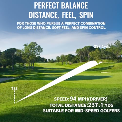 Honma 2024X4 Golf Balls, 4-Layer Tour-Grade Golfballs,Precision Spin Control,Increased Distance with Soft Feel,Perfect for Men Women Beginner Amateur Golfer,1 Dozen