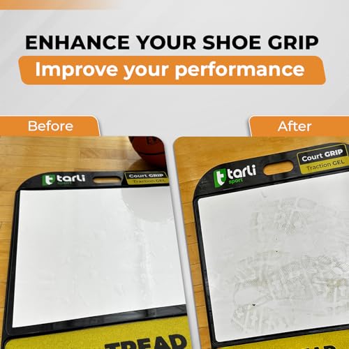 Tarli Ultimate Traction Board – Sticky Gel Mat with Full-Length Shoe Scraper | Renewable Gel Surface, No Replacement Sheets | Non-Slip Grip Pad for Basketball, Volleyball & Indoor Courts (Black)