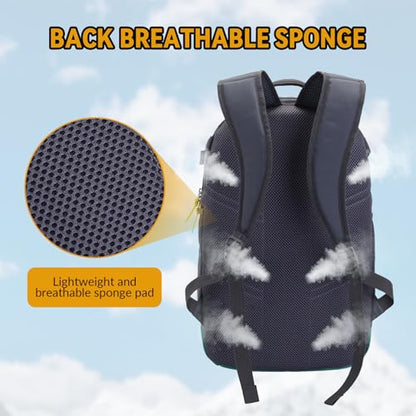 Bseash 35L Basketball Backpack, Large Sports Bag with Separate Ball compartment, for Basketball Soccer Volleyball Hiking Travel - color: Black Gray