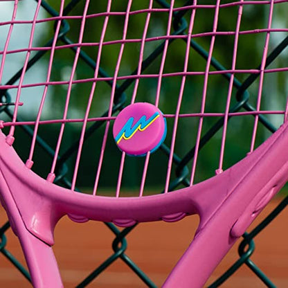 Get A Grip Tennis Dampeners – Vibration Dampener for Tennis Rackets – Shock Absorbing, Reduce String Vibration & Improve Feel – Fun, Colourful, Retro Designs – Tennis Accessories Gift - color: Soaking Up Vibes