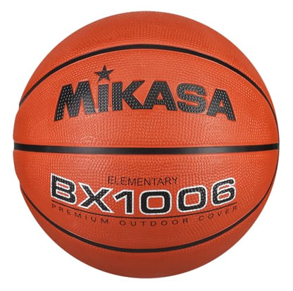 Mikasa BX1000 Premium Rubber Basketball - size: Size 4 - 25.5"