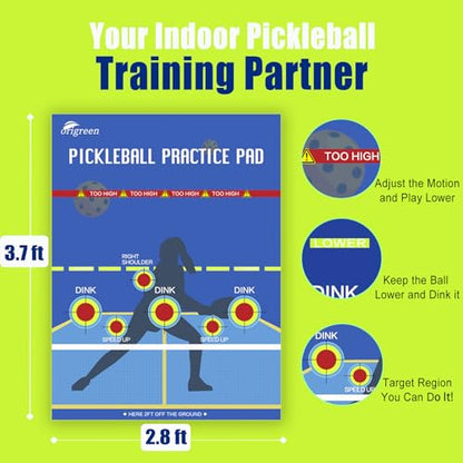 Pickleball Practice Pad & Poster - Dink Master Rebounder for Indoor/Outdoor Training - size: 2PCS